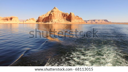 Lake Powell in Glen Canyon Recreation Area has lots  of recreational water opportunities, including houseboat rentals, water skiing, jet skiing, fishing, swimming, and exploring surrounding canyons