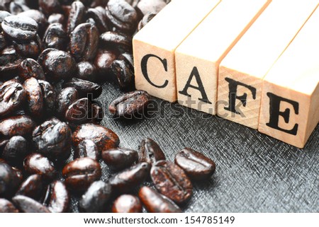 Coffee beans and 