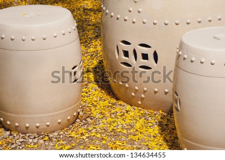 Chinese ceramic chairs