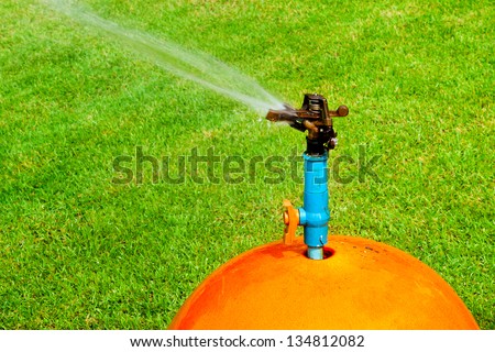Garden lawn water sprinkler.