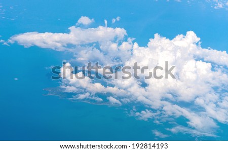 Clouds over the Gulf of Thailand Islands, Thailand.