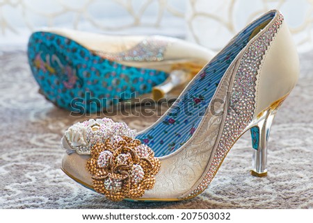 Lady Shoes beautifully decorated