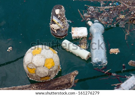 waste at sea pollution typical modern