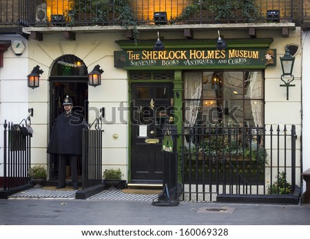 London - November 15: The Sherlock Holmes Museum On Baker Street, One Of The Famous Tourist Attractions In London, November 15, 2012, England