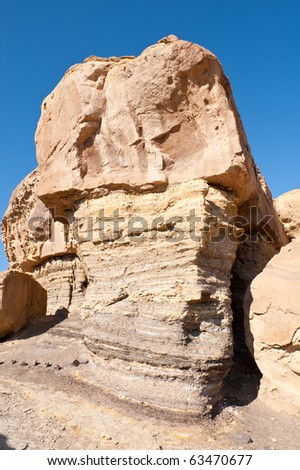 Sedimentary rock formations on Ischigualasto, Argentina.