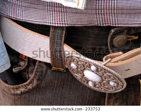 Jeans belt-detail