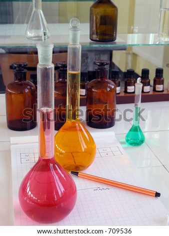 Chemistry laboratory desk