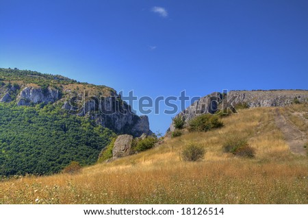 Landscape from Turda\'s canyon an important natural Landmark from Transylvania,Romania.