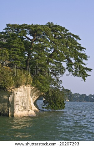 Extreme landscape in Matsushima, one of the best three landscape areas in Japan.