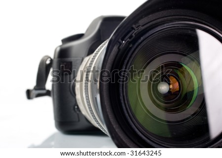Professional digital photo camera with tele lenses