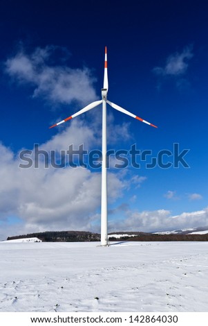pinwheel, wind wheel in the winter