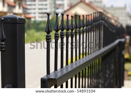 wrought iron gate or entranceway