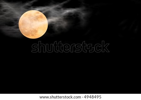 Black Background Moon