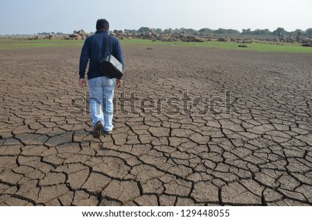 Dry land in South India