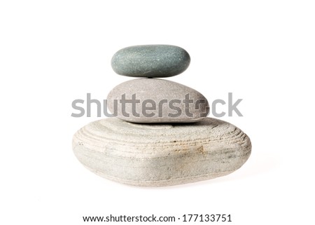 Zen stones - pyramid of natural stones