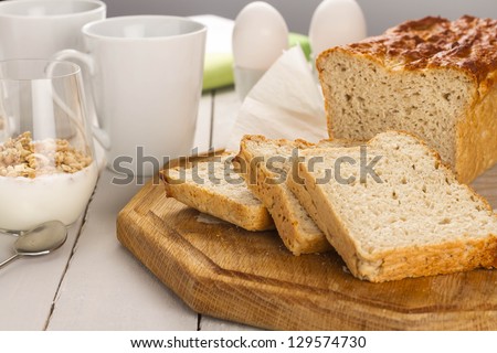 Gluten free bread for breakfast