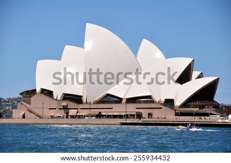 NEW SOUTH WALES, AUSTRALIA - JANUARY 24 : Sydney Opera House is a multi-venue performing arts centre at Sydney on January 24, 2015 in New South Wales, Australia.