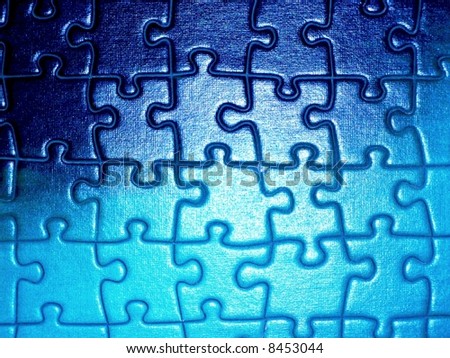 Puzzle - Blue (Dark & Light)