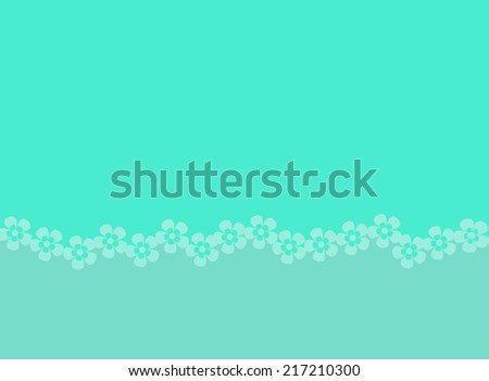 simple cute daisy flower design on baby blue  background