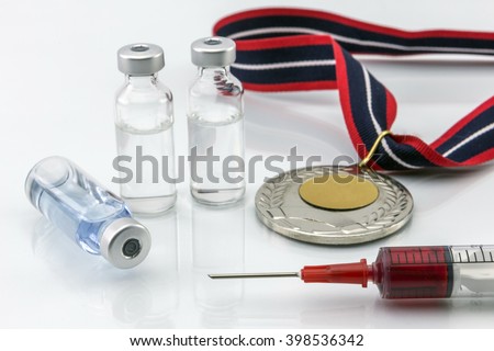 Doping in sport concept