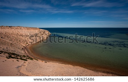Eagle Bluff in Shark Bay, Western Australia.