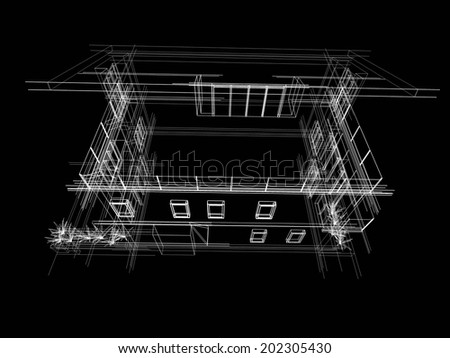 architecture sketch building