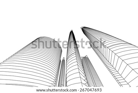 Modern buildings. Architecture background