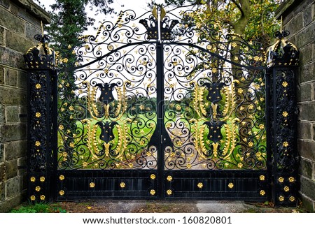iron entrance gates