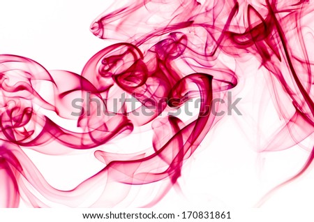 Abstract colorful fume swirls