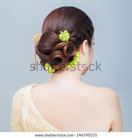 bridal  hair style.