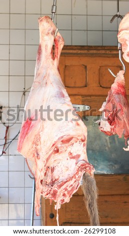 Raw meat market