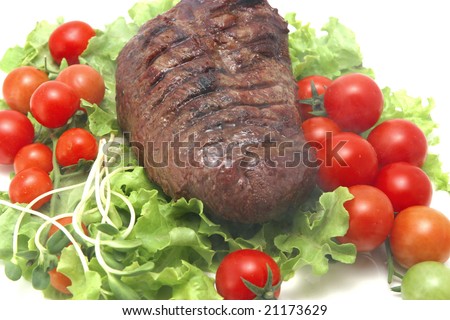large cut of roast beef meat