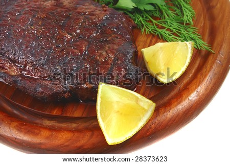 ready to eat meat with lemon