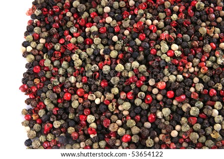 asian colored dry hot pepper as background