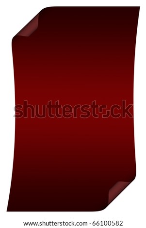 image of paper scroll over white background