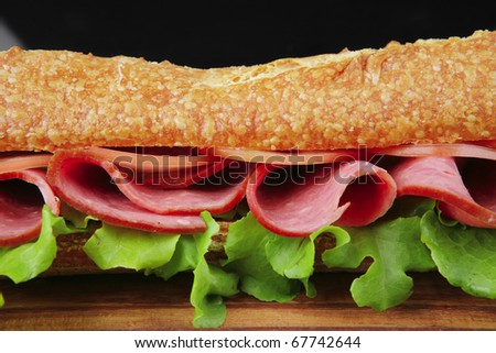 smoked sausage sandwich