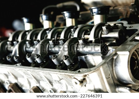 car engine inside view isolated over white