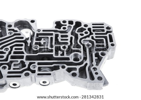 car engine : automatic transmission control center variator gearbox valve body brain