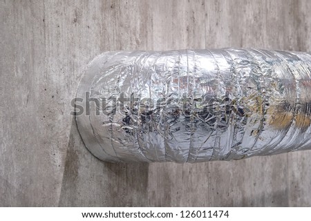 Thermal insulation of a tube