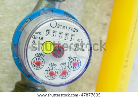 Gauge for water consumption