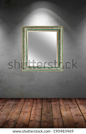 Mirror on wall
