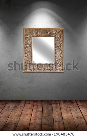 Mirror on wall