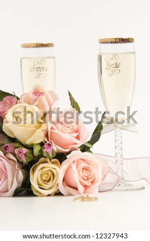 Champagne Glass Bouquet