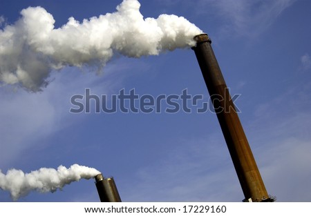 Industrial smoke stacks