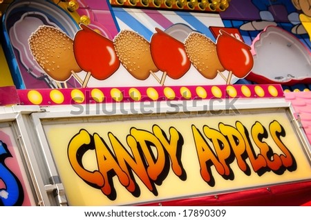 Candy Apple Sign