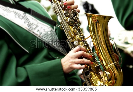 saxophone in marching band