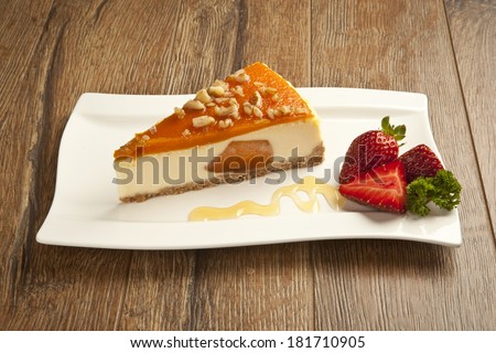 pumpkin cheesecake concept