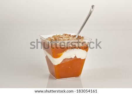 Turkish Pumpkin Pudding with kaymak
