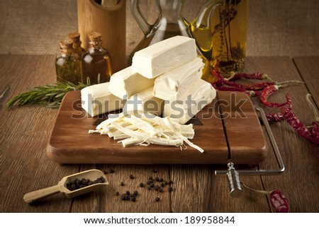 string cheese concept photo