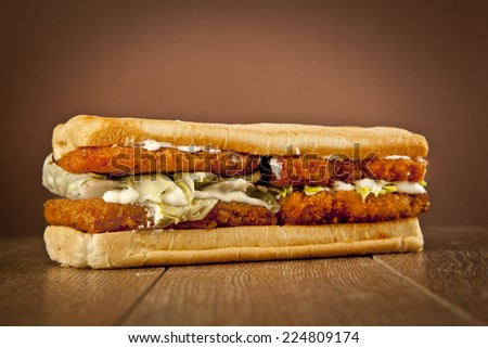 Breaded Fish Sandwich with Tartar Sauce